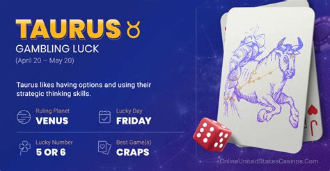 Taurus Gambling Horoscope: Lucky Numbers and Days to Gamble!.